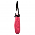 9033 - HOT PINK  LEATHER SHOPPING BAG